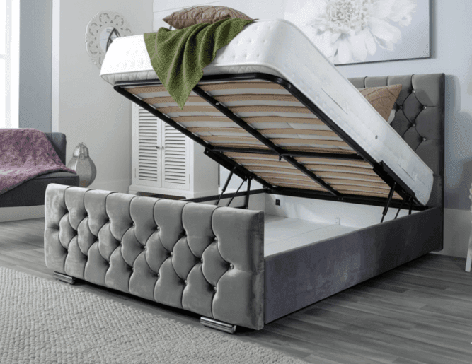 Florida Diamond Ottoman Bed 2 UK
